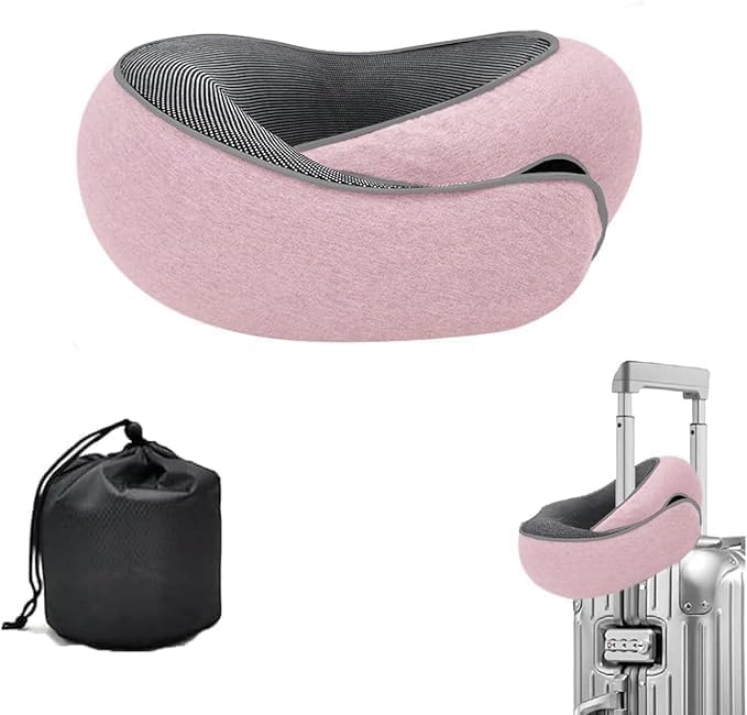 WEERSHUN front view travel pillow showing ergonomic shape and comfort