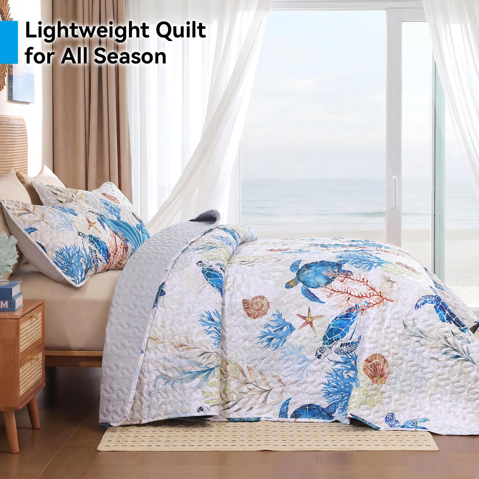 weigelia close-up sea turtle print highlighting color clarity and visual appeal