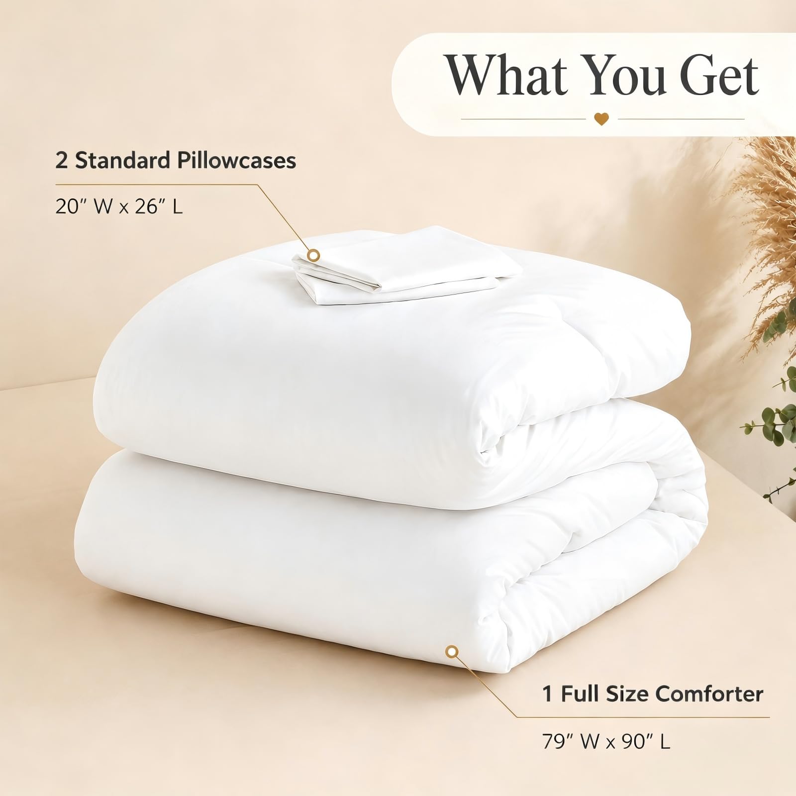 weigelia pillowcases and comforter flat lay displaying matching fabric for coordinated bedding sets