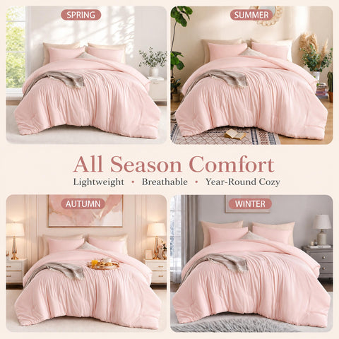 weigelia comforter on a full bed with ruler showing 79x90 inch scale for size clarity