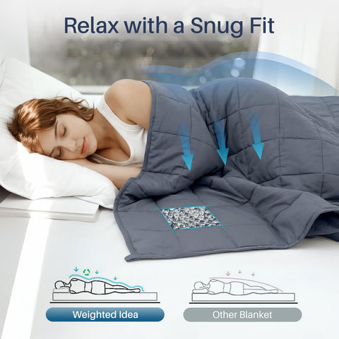 Weighted Idea close-up of soft microfiber texture for breathable comfort