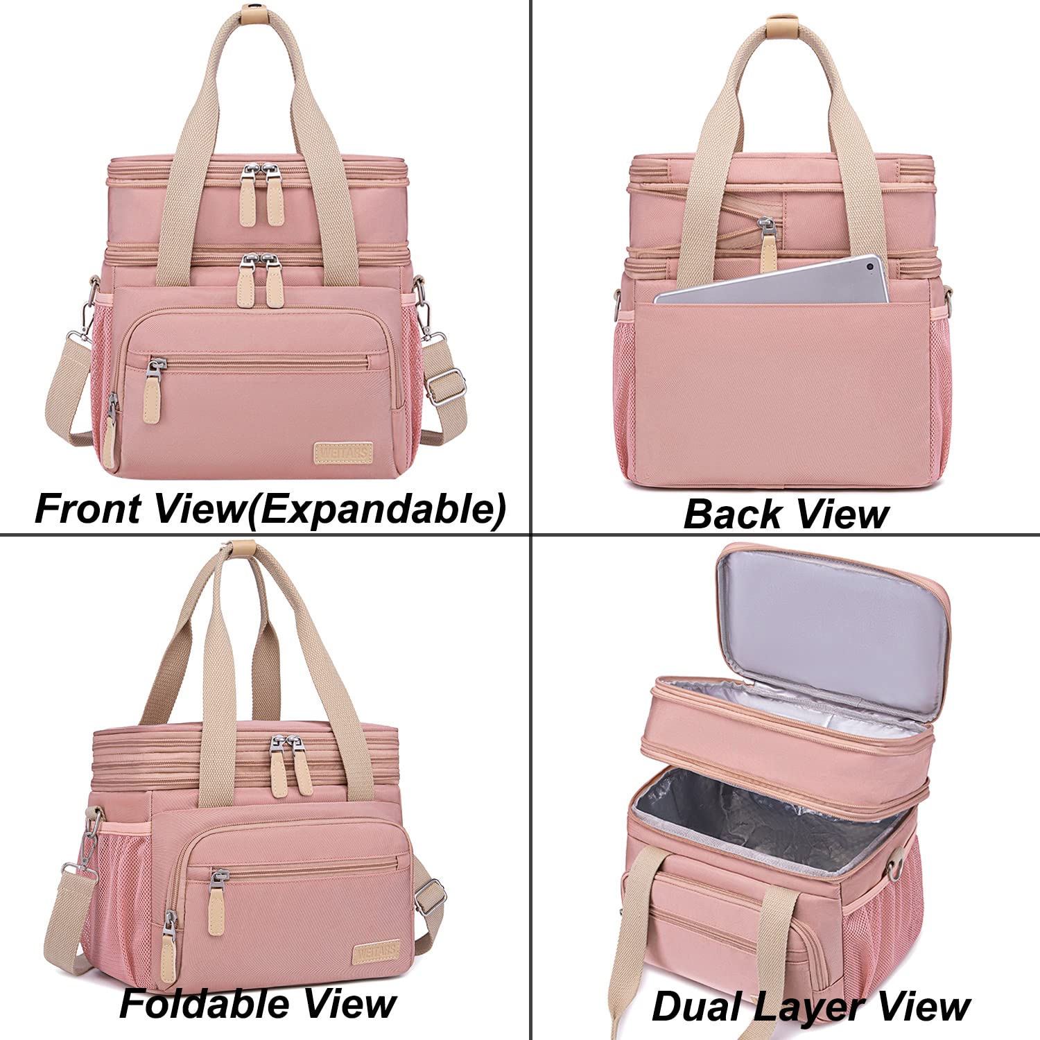Weitars lunch bag on picnic blanket illustrating portability and meal-ready convenience