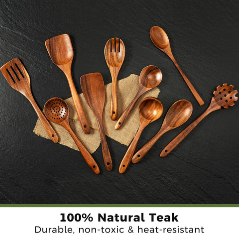 WEKELL close-up of teak grain and hand-polished finish highlighting smooth, non-scratch benefit