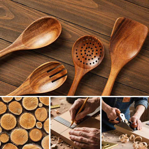 WEKELL size comparison next to common utensils illustrating balanced handles and scale benefit