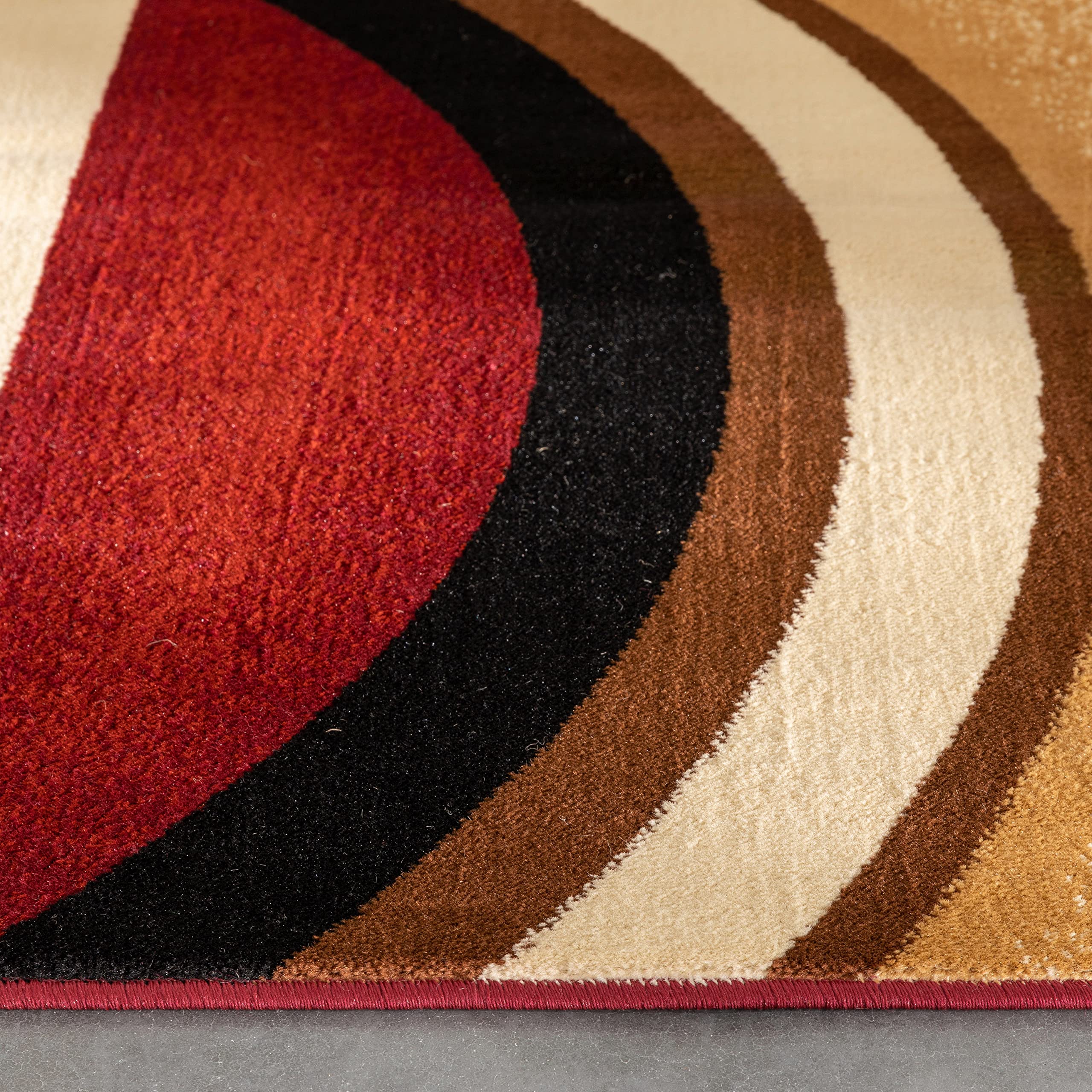 Well Woven packaged rug with label showing brand origin and product information
