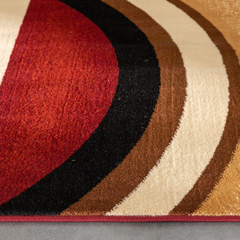 Well Woven packaged rug with label showing brand origin and product information