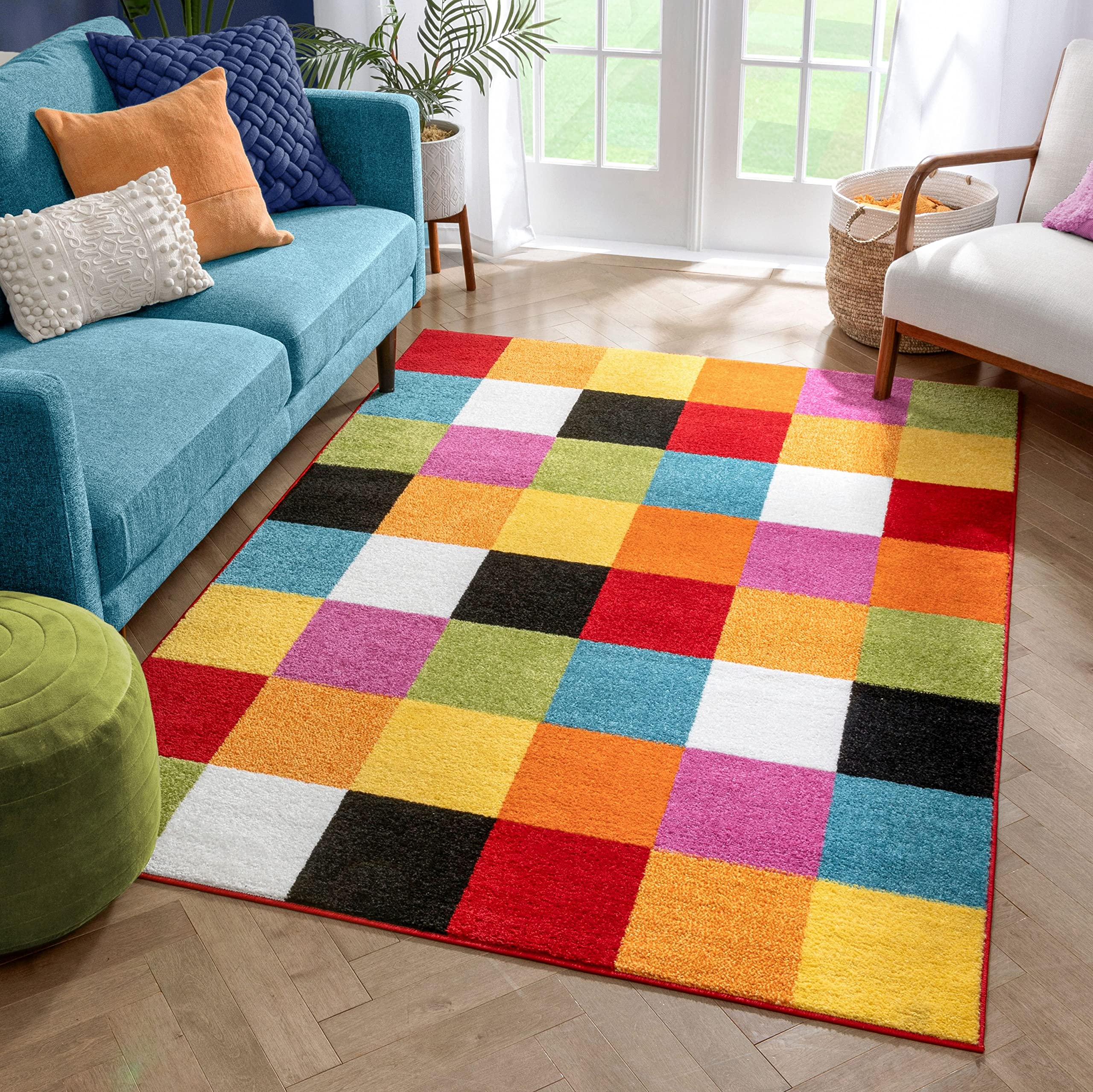 Well Woven in a kids room showing playful design and easy care