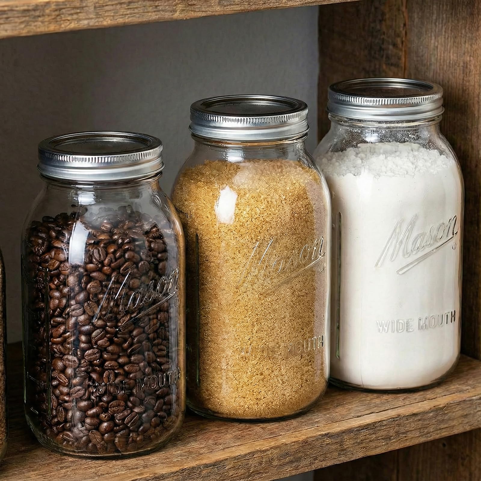 WELLIFE jar mouth shot showing wide opening for easy filling and scooping