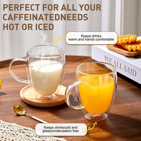 Wells in-use photo with latte and foam showcasing visual layers and café-style serving