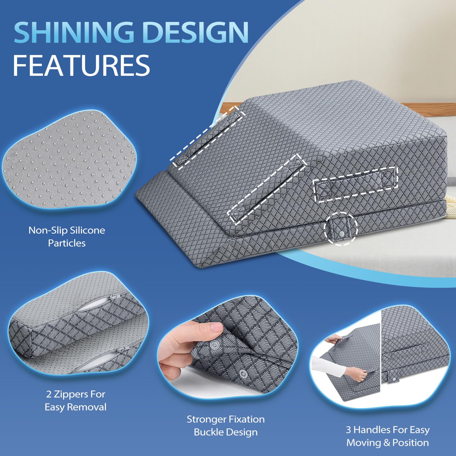 Wellsin three handles visible for easy carrying and fast repositioning