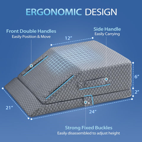 Wellsin split view showing removable base for 6 inch or 8 inch elevation