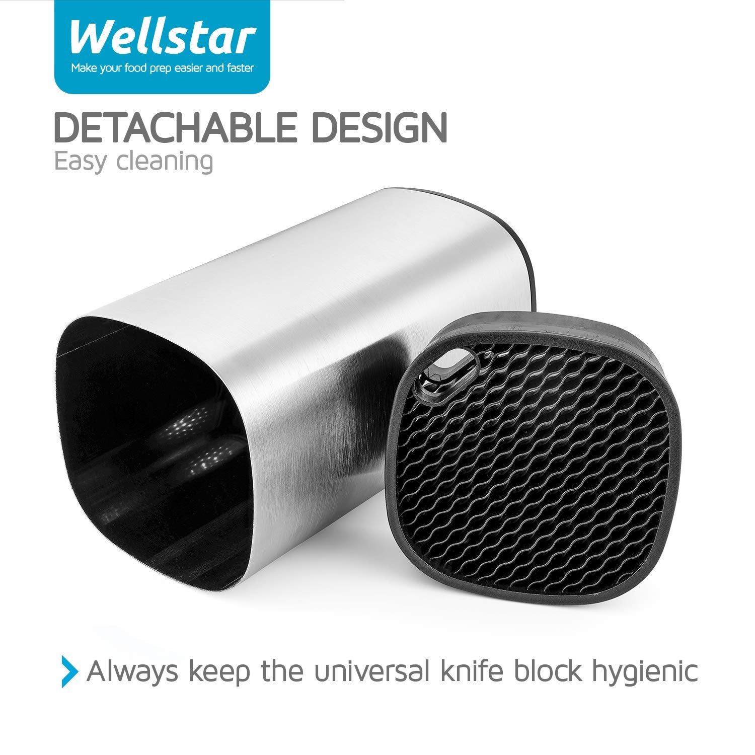 WELLSTAR slot spacing close-up preventing blade-to-blade contact