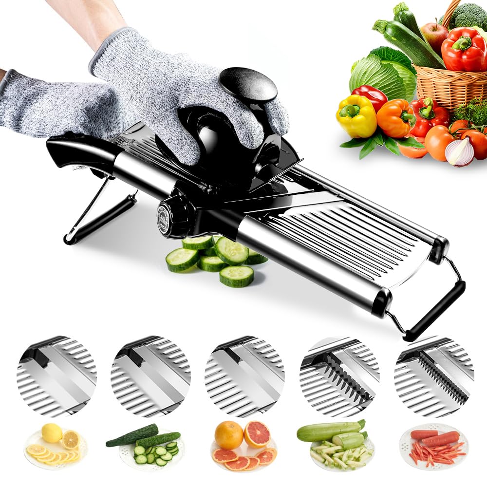 weltonhm front view showing sturdy frame and handle for stable slicing