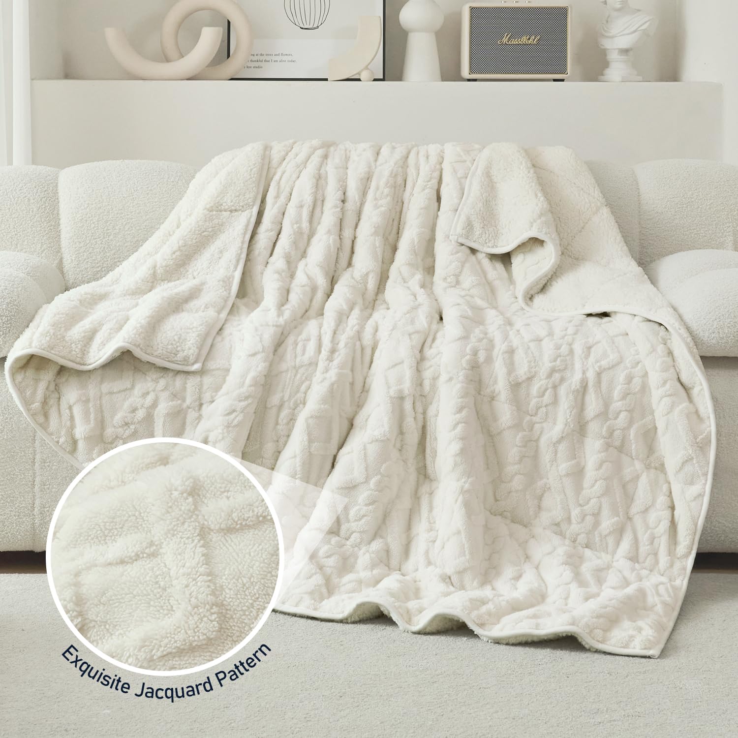 Wemore blanket on bed lifestyle scene creating inviting restful atmosphere