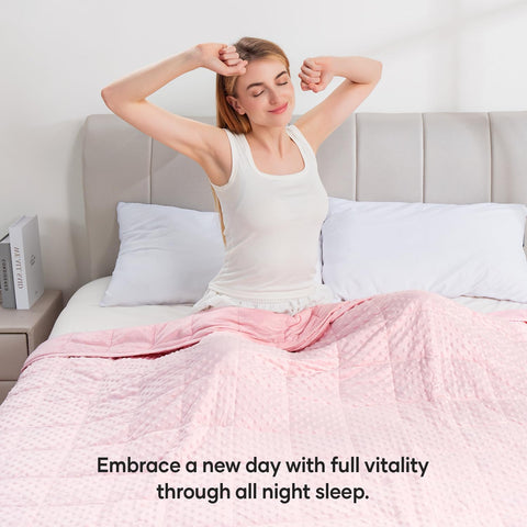 Wemore blanket spread on queen bed demonstrating full-size coverage
