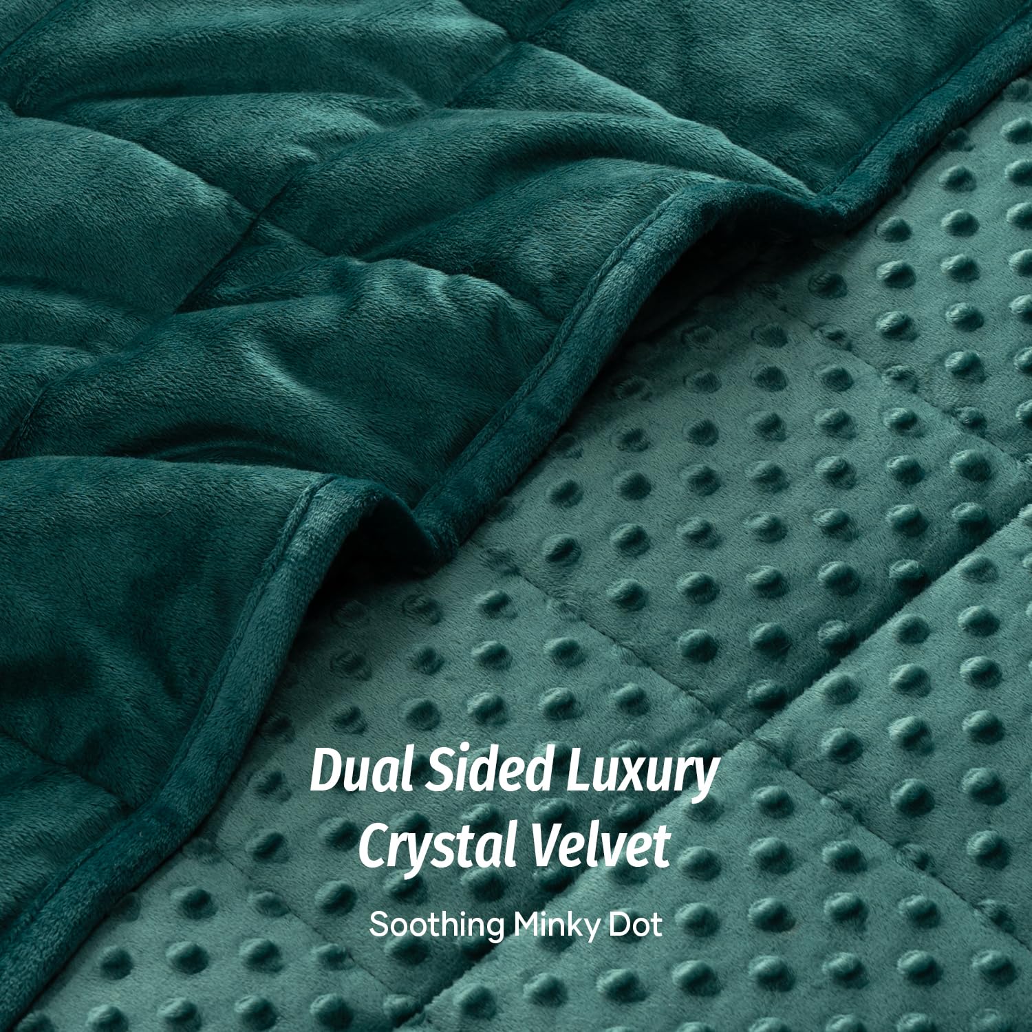 Wemore crystal velvet close-up showing soft texture and cozy feel