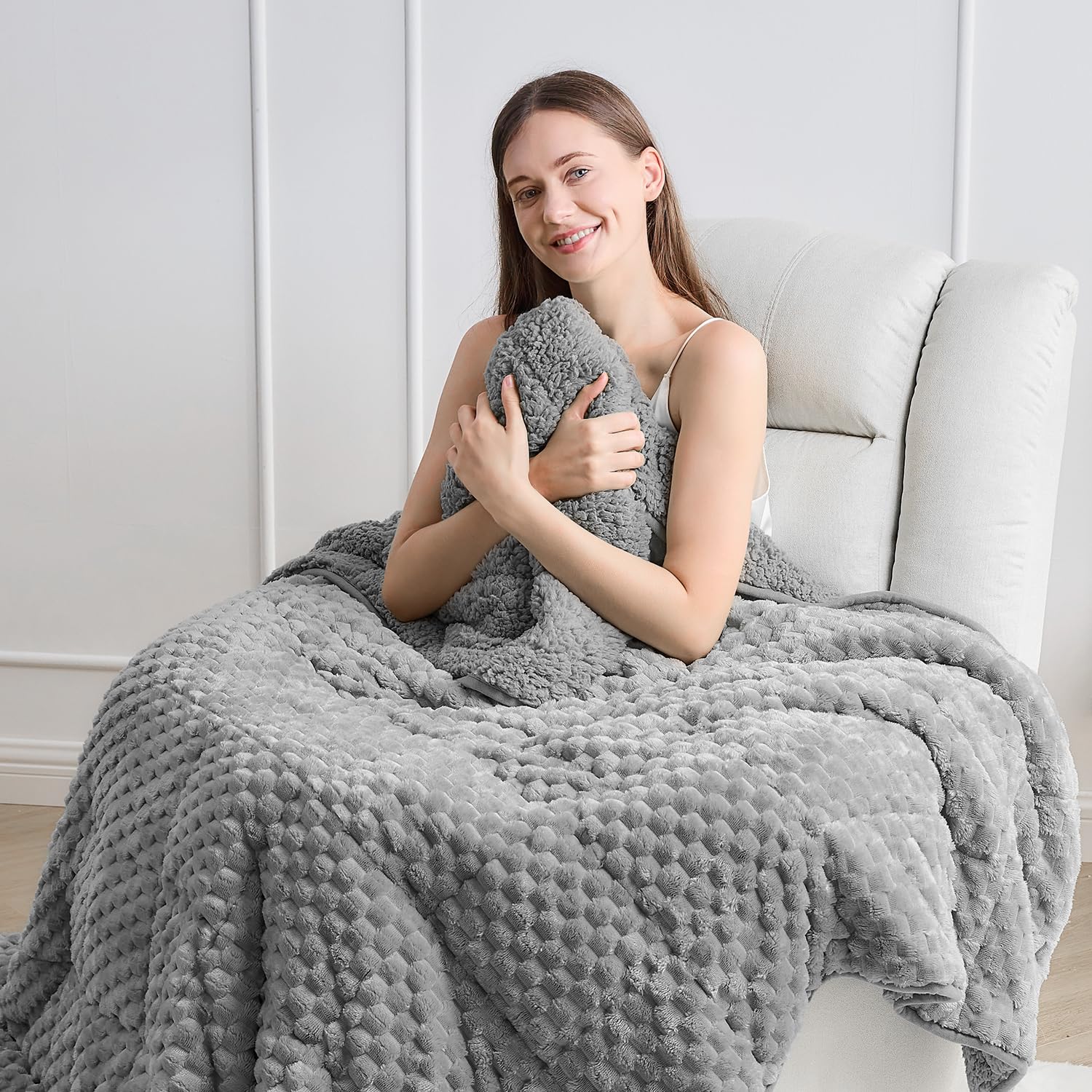 Wemore front view showing blanket spread on bed and cozy appeal