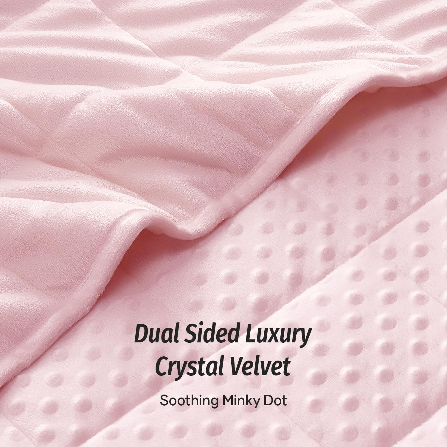 Close-up of Wemore Minky dot texture offering soft tactile comfort