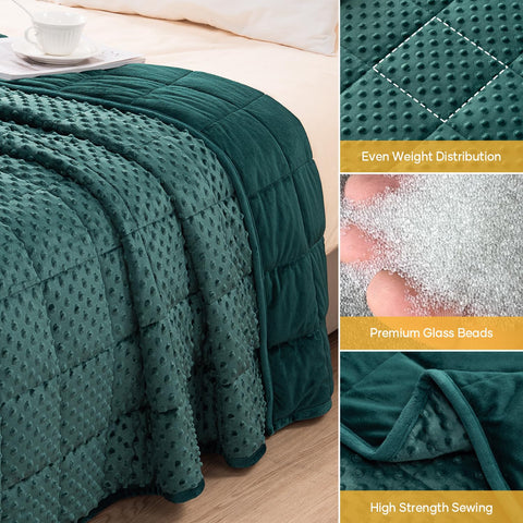 Wemore blanket laid on a queen bed illustrating fit and warmth