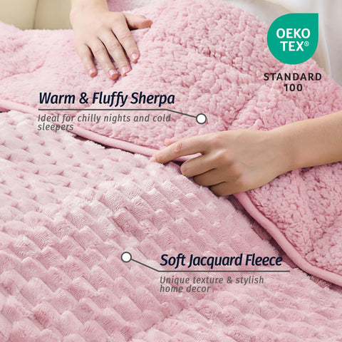 Wemore sherpa reverse detail illustrating plush warmth and cozy feel