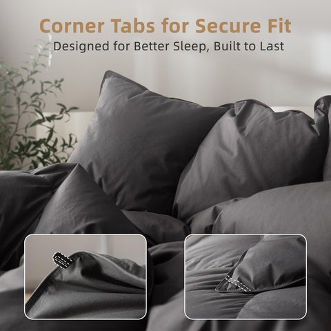 WENERSI corner tabs detail demonstrating secure duvet cover attachment benefit