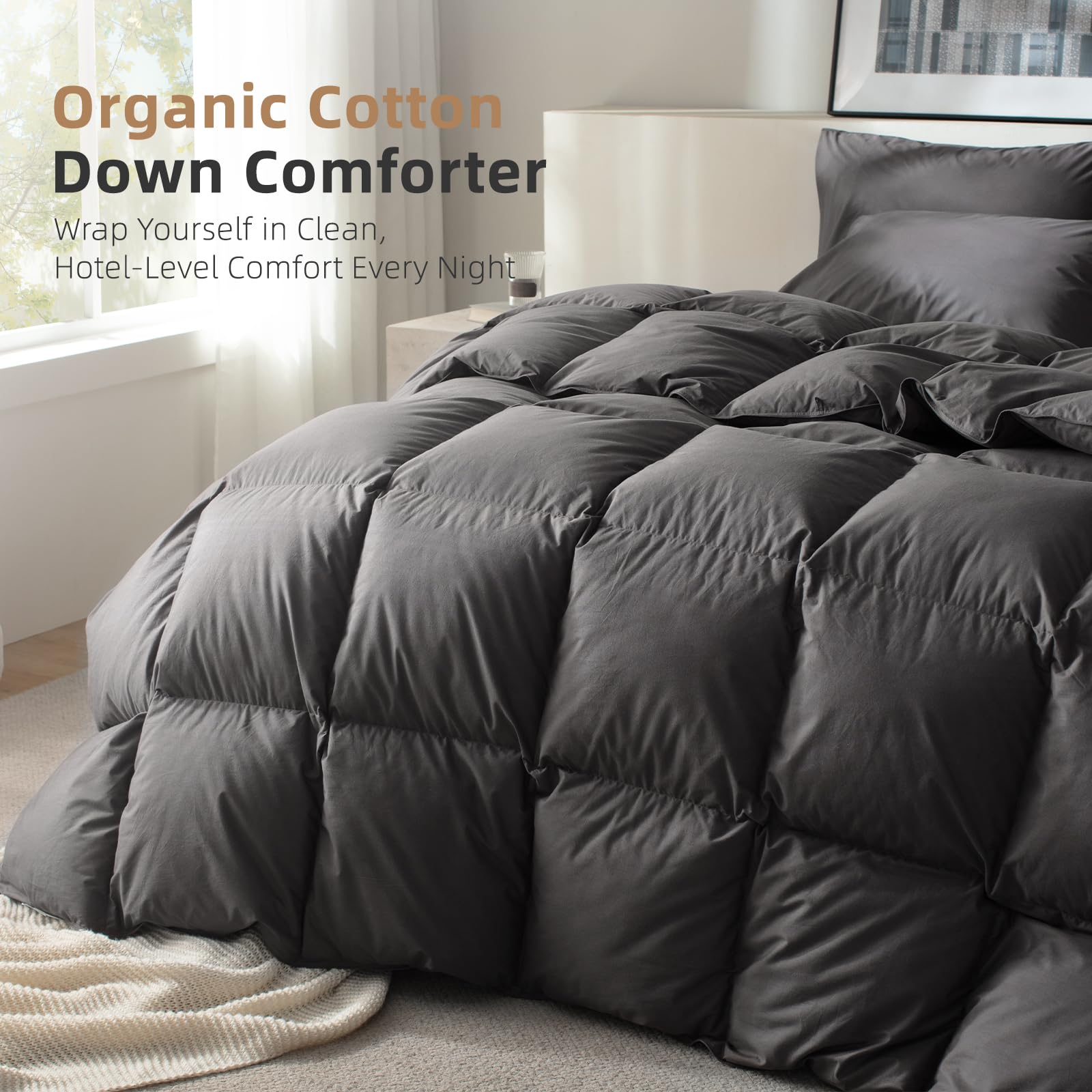 WENERSI organic cotton cover close-up highlighting softness and breathability