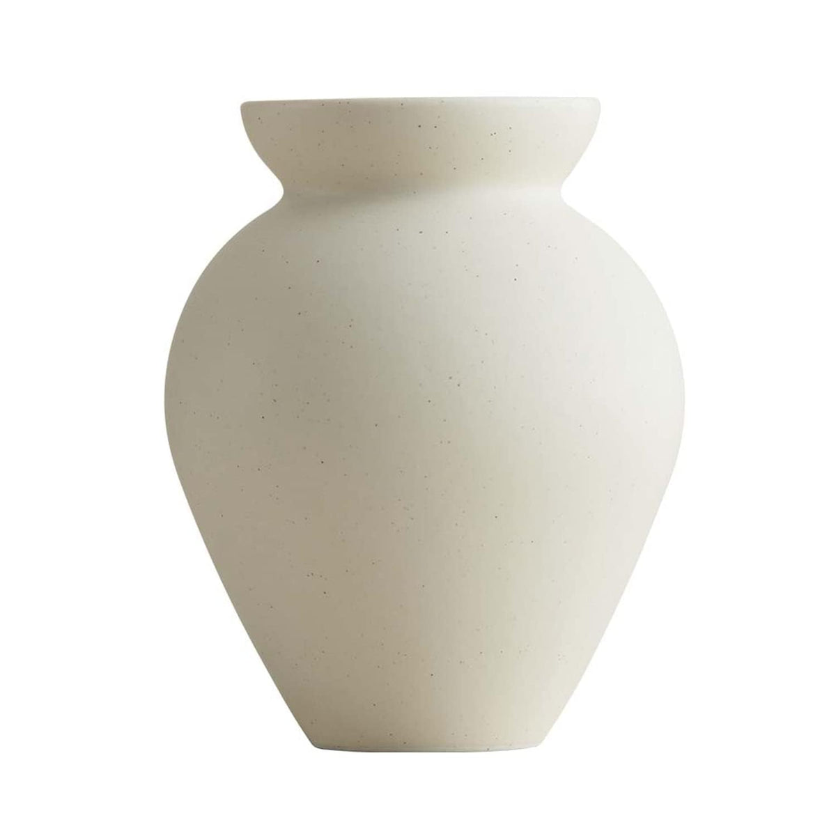 WENSHUO front view showing balanced form and matte crème finish for calm decor