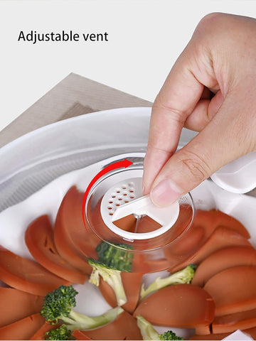 WENWELL on kitchen counter next to meal illustrating food visibility and protection