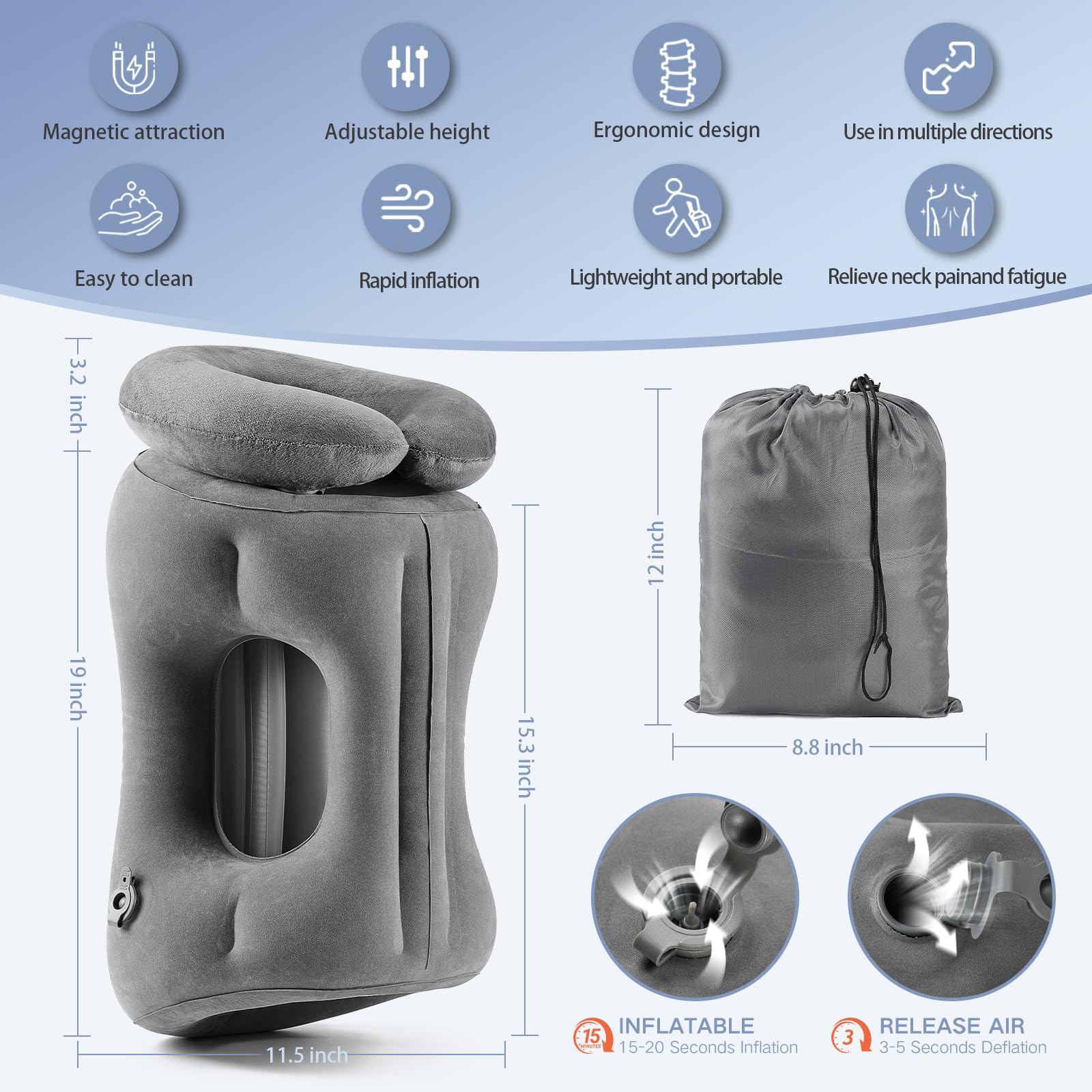 Werfeito hugging body configuration offering upper-back comfort