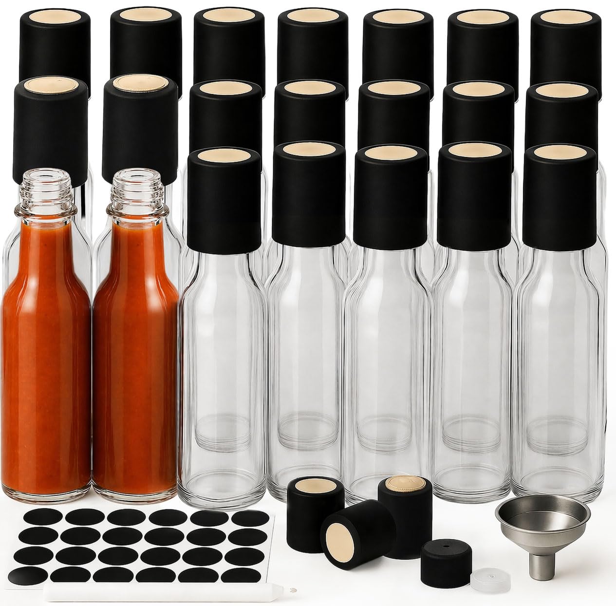 WERTIOO front view of 21-pack showing neat bottles and accessories for gifting
