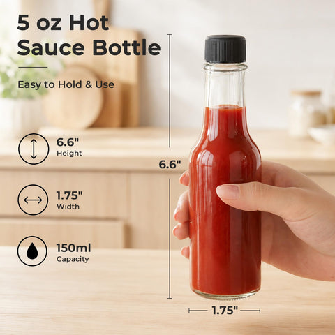 WERTIOO funnel in use pouring sauce with clean filling benefit