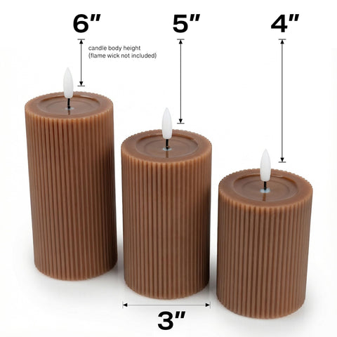 West Ivory candles lit on a mantel creating warm ambient lighting for rooms