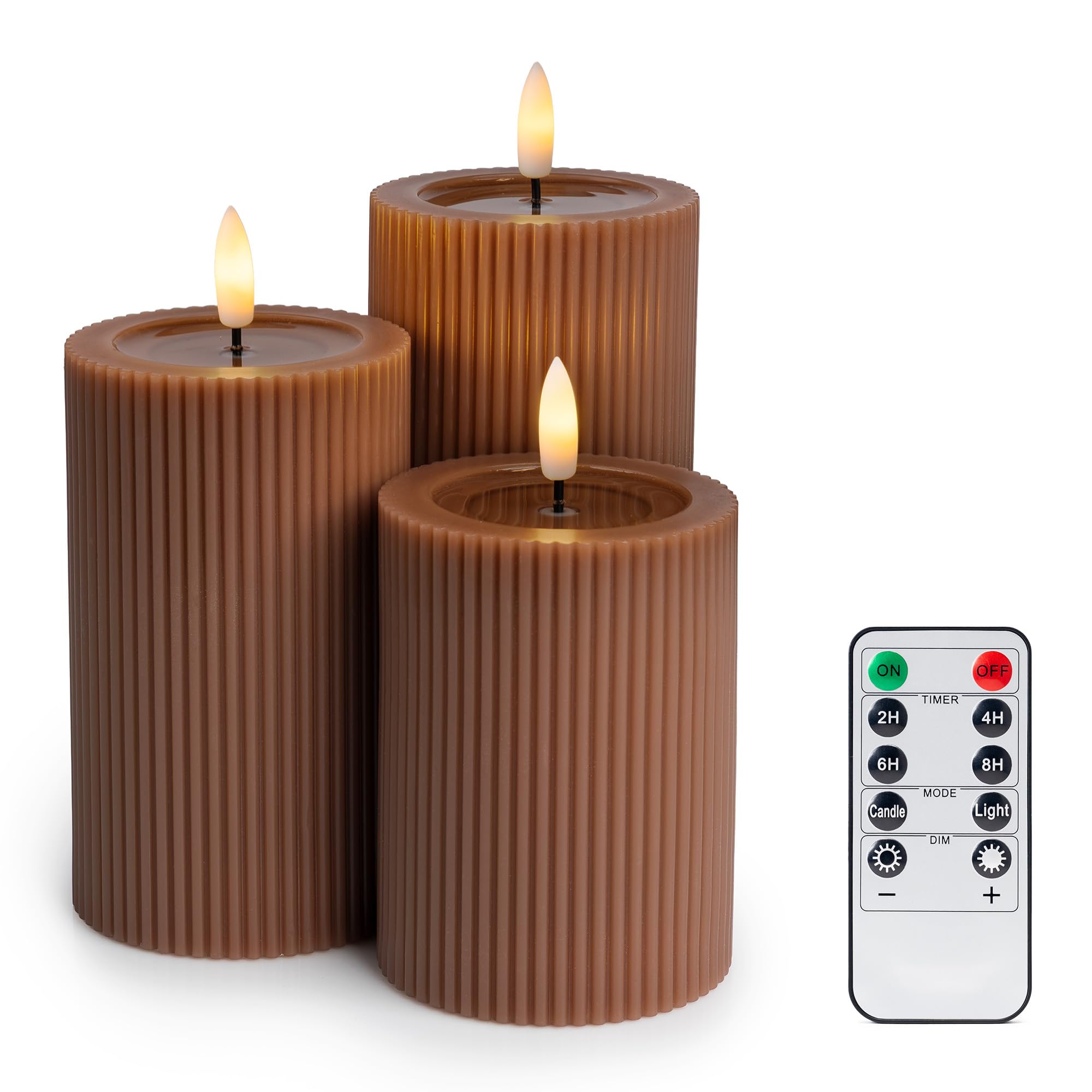 West Ivory candles in wedding setting creating flameless romantic atmosphere