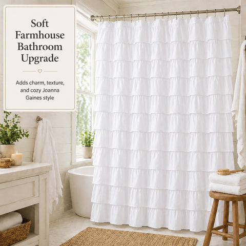 WestWeir curtain beside clawfoot tub showing 72x84 inch size fit