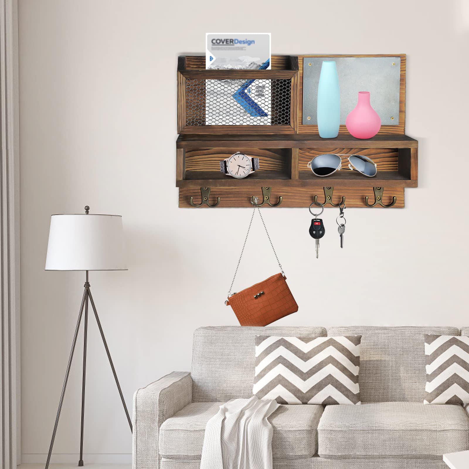 WEWEOW next to doorframe to show size and wall-mounted space-saving benefit