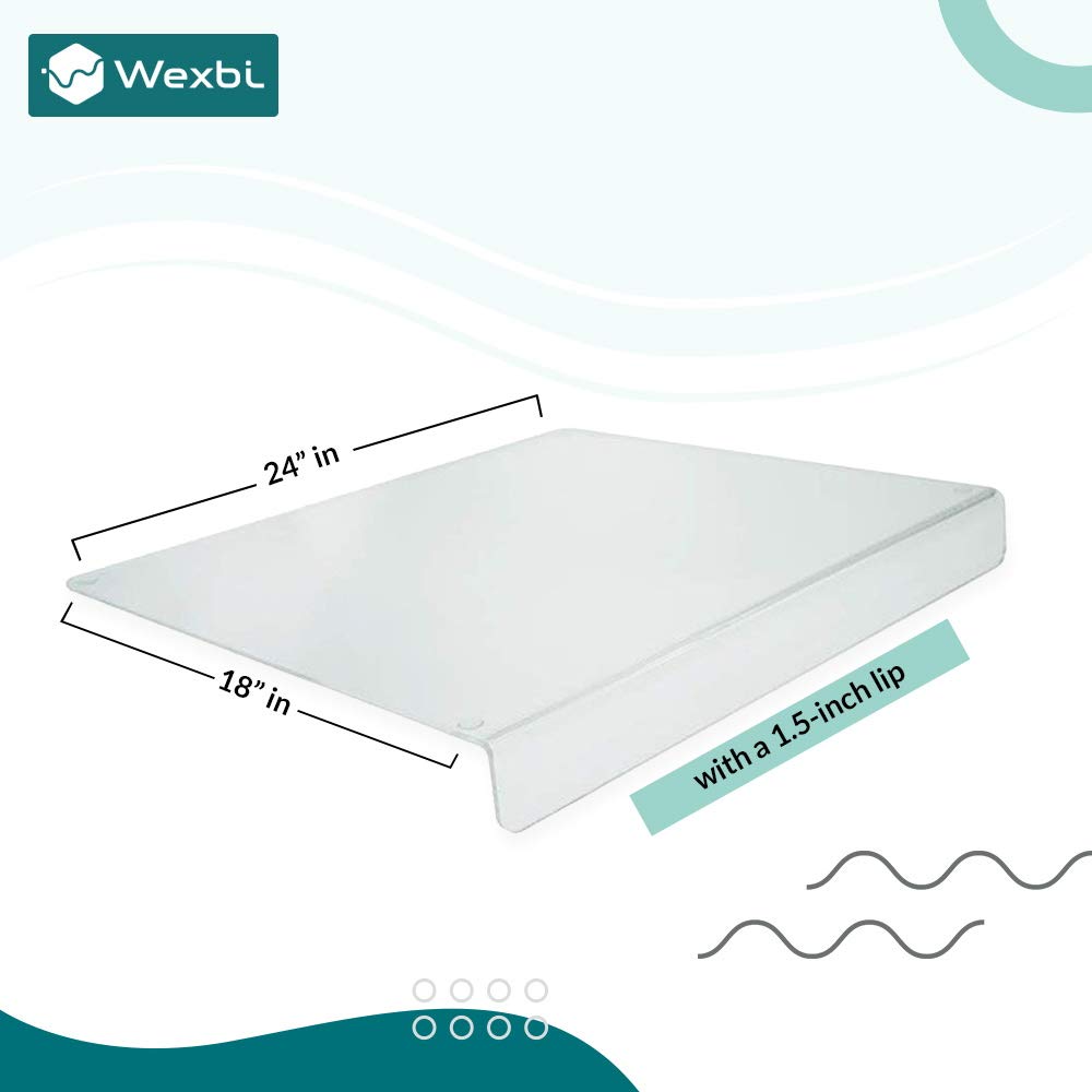 Wexbi acrylic surface texture close-up showing smooth, non-porous finish for easy cleaning