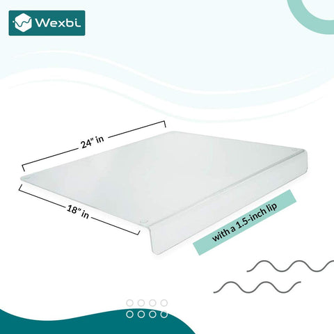 Wexbi acrylic surface texture close-up showing smooth, non-porous finish for easy cleaning
