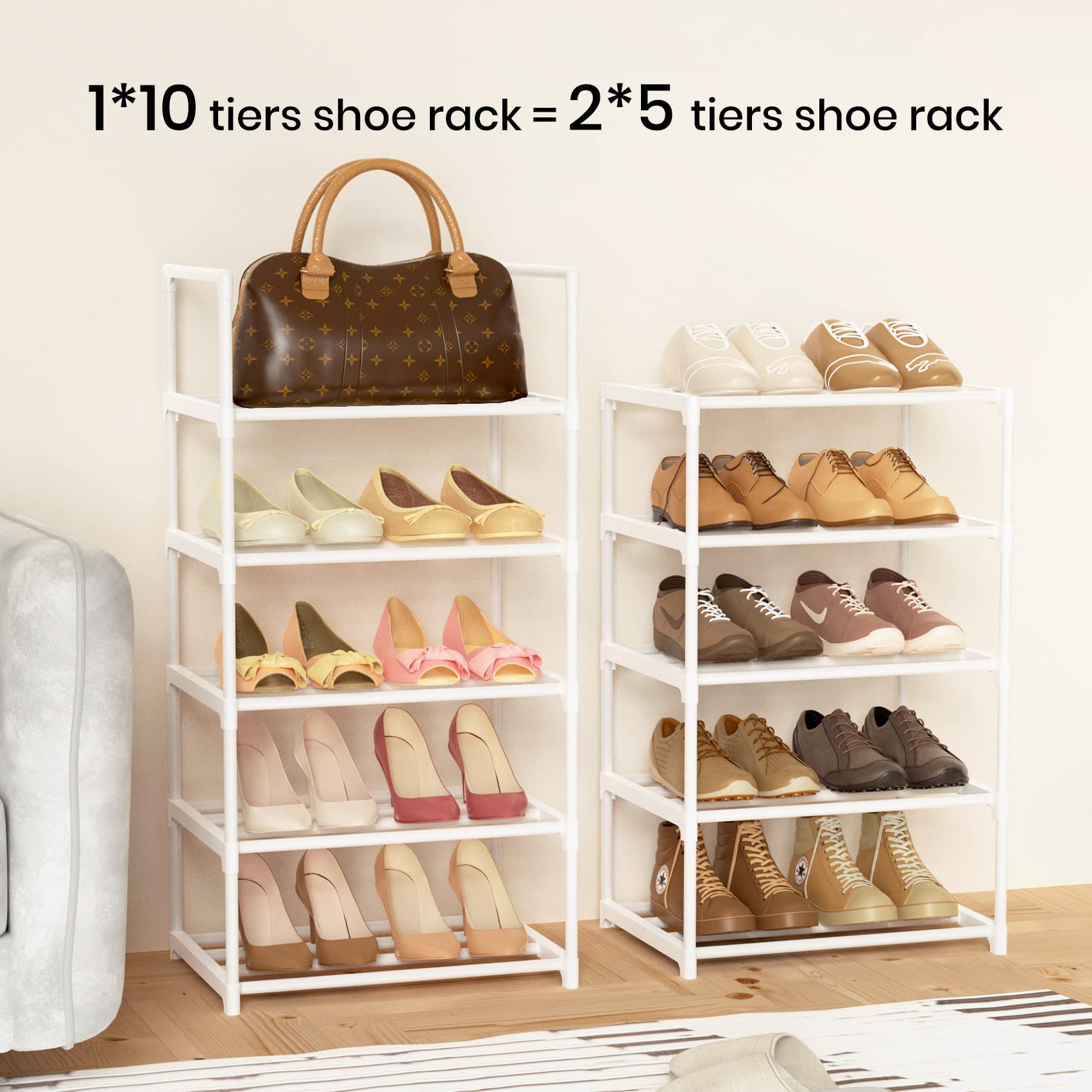 WEXCISE in-use entryway setup keeps shoes organized and accessible