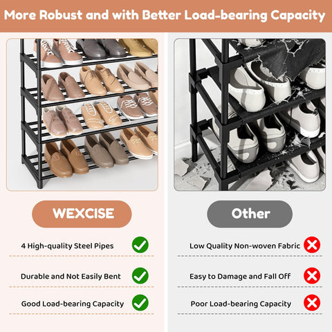 WEXCISE demonstration of boots stored after removing middle shelves