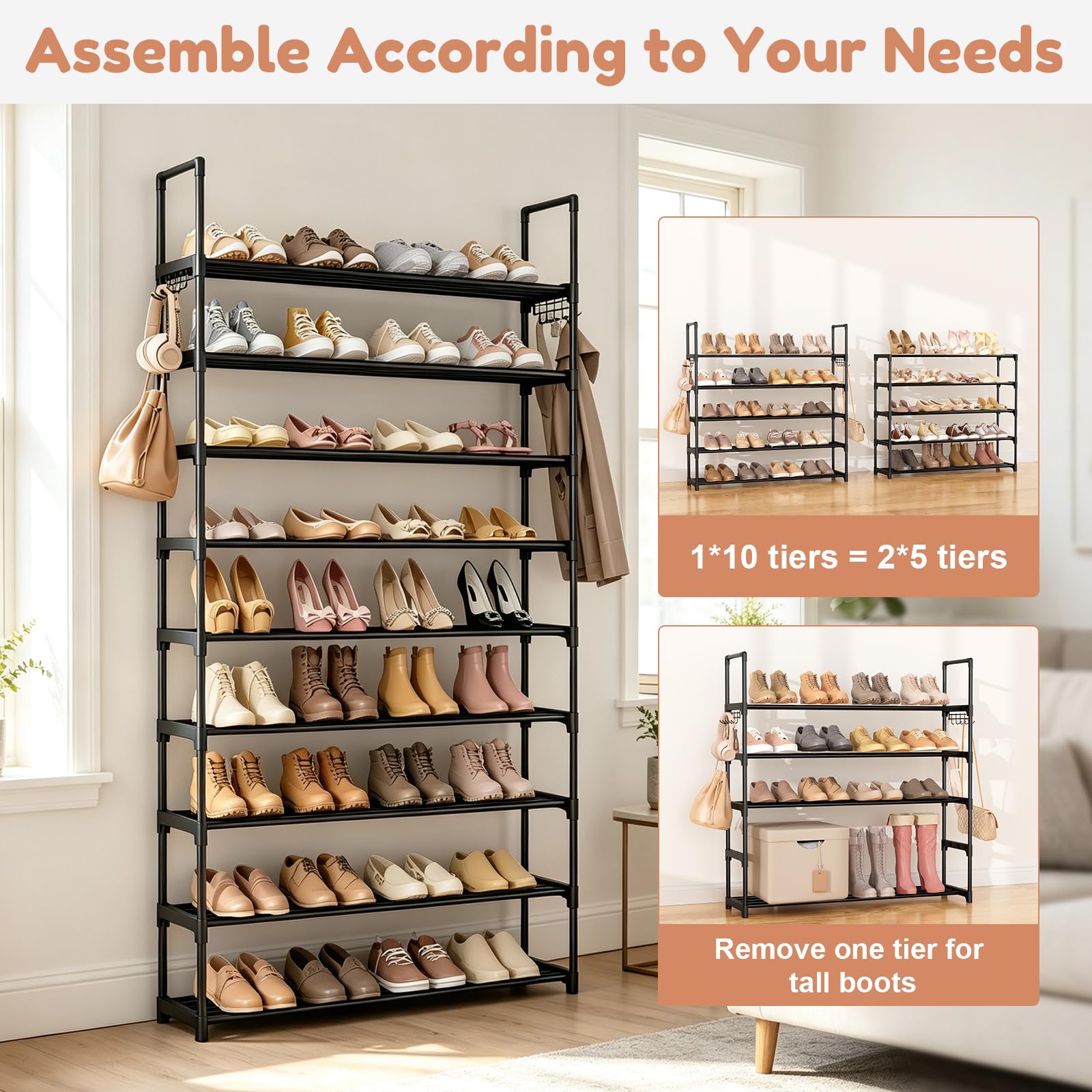 WEXCISE split into two five-tier units placed in a hallway for space saving