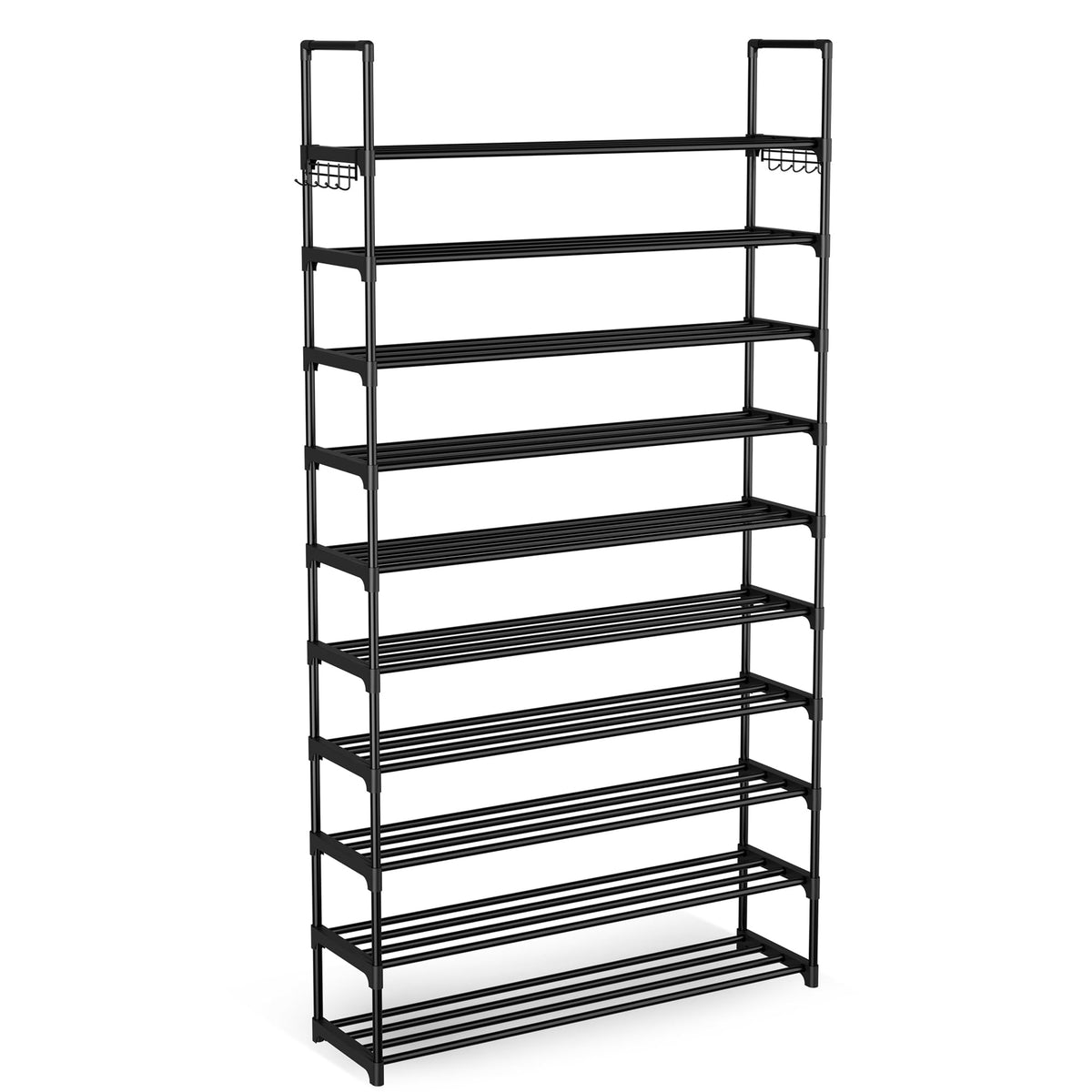 WEXCISE tall front view showing full 10-tier capacity and neat organization
