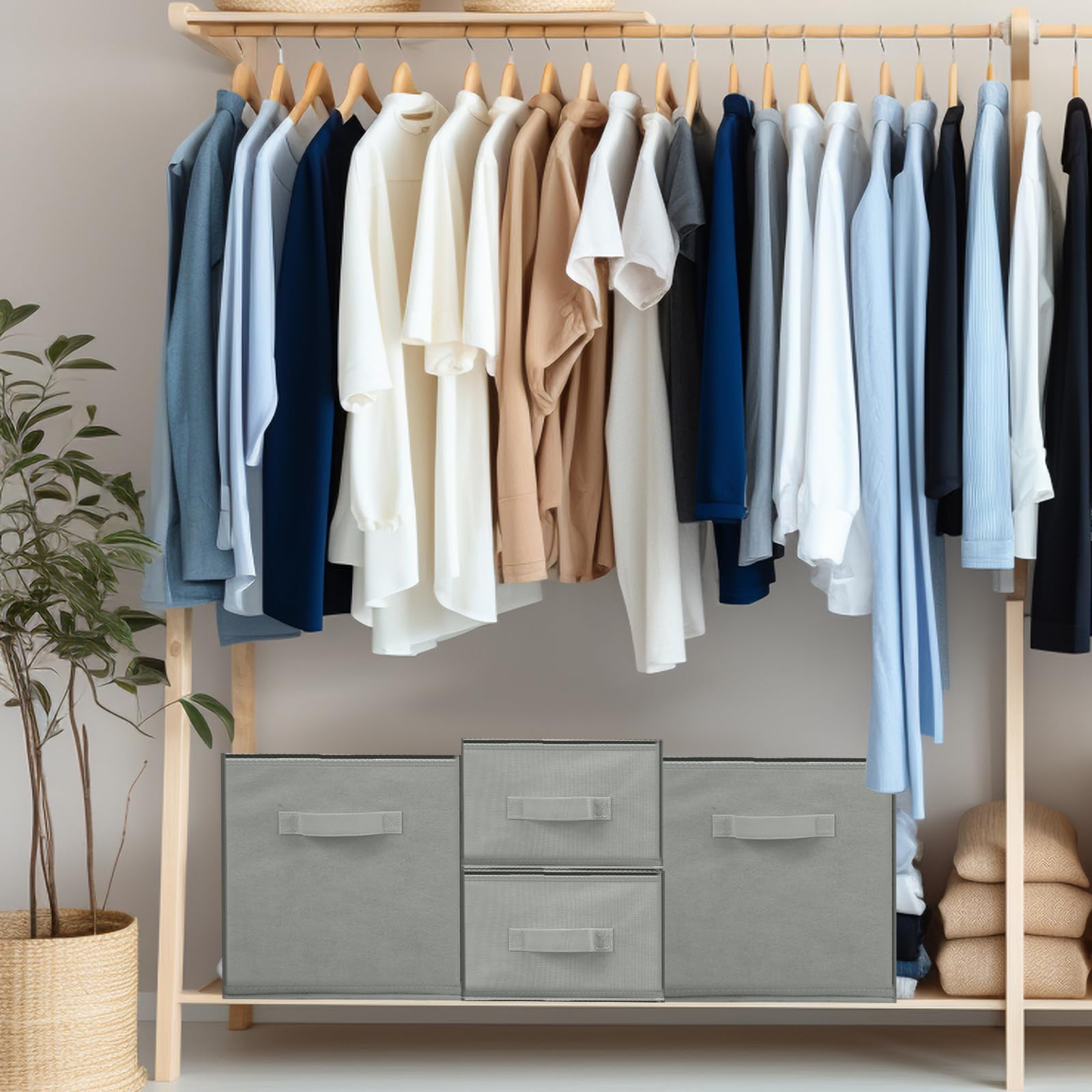 Weysat collapsed flat boxes for compact storage and easy moving benefit