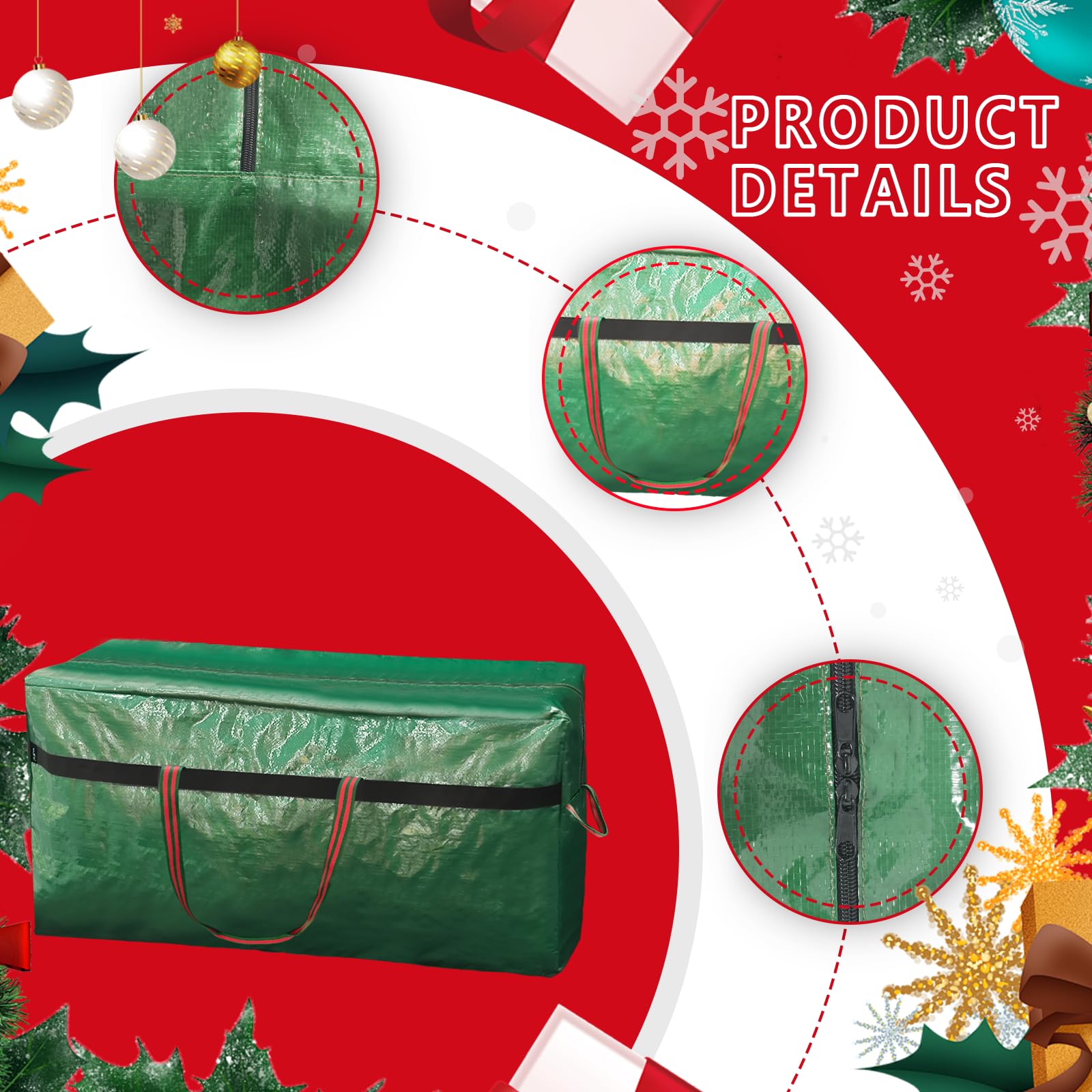 WFK bag beside a 5ft tree section showing fit and compact scale advantage