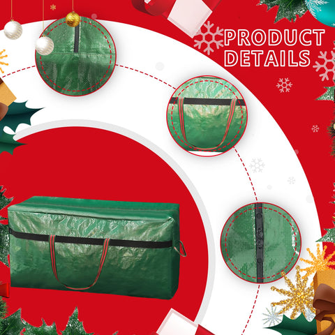 WFK bag beside a 5ft tree section showing fit and compact scale advantage