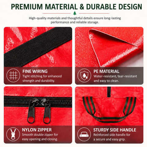 WFK bag containing a disassembled 5ft tree demonstrating size fit