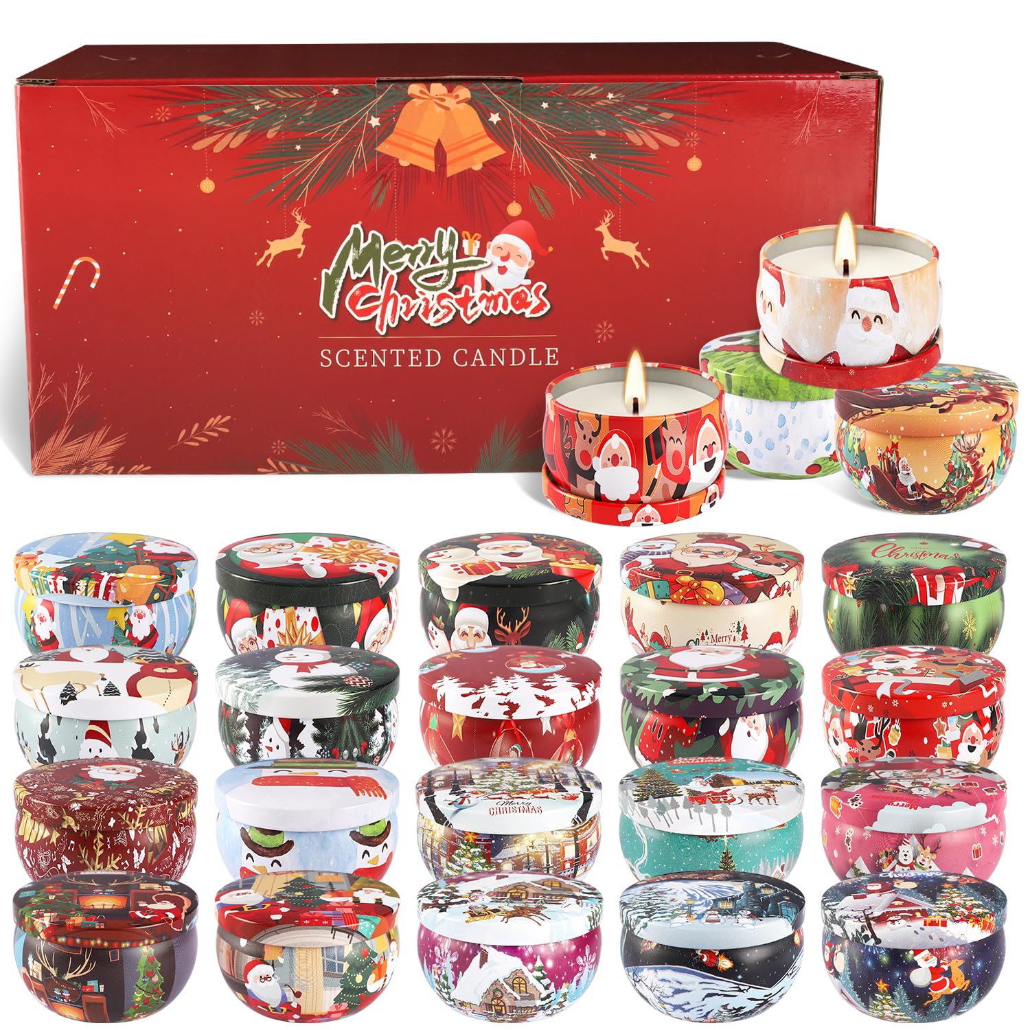 Wfmolcand front box display showing 24 jars and festive presentation benefit