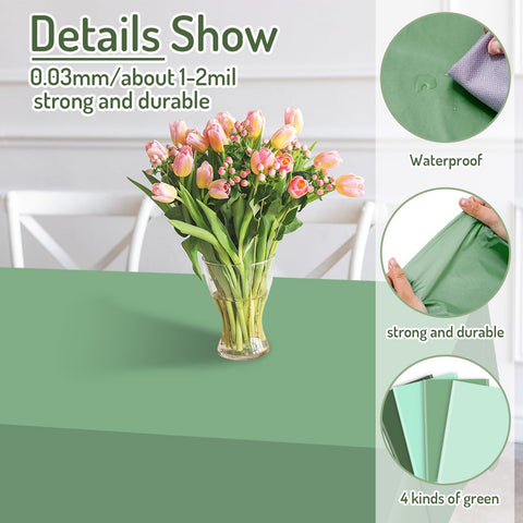 Whaline tablecloth spread on dining table showing full 54 x 108 inch coverage