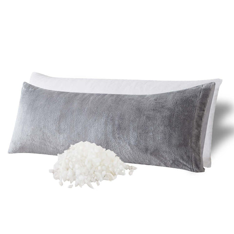 WhatsBedding front view showing full-length pillow and cover benefit: full-body support