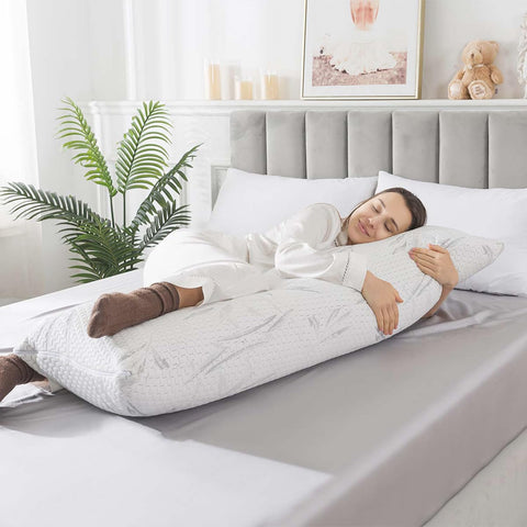 WhatsBedding close-up shredded memory foam filling showing adaptive support
