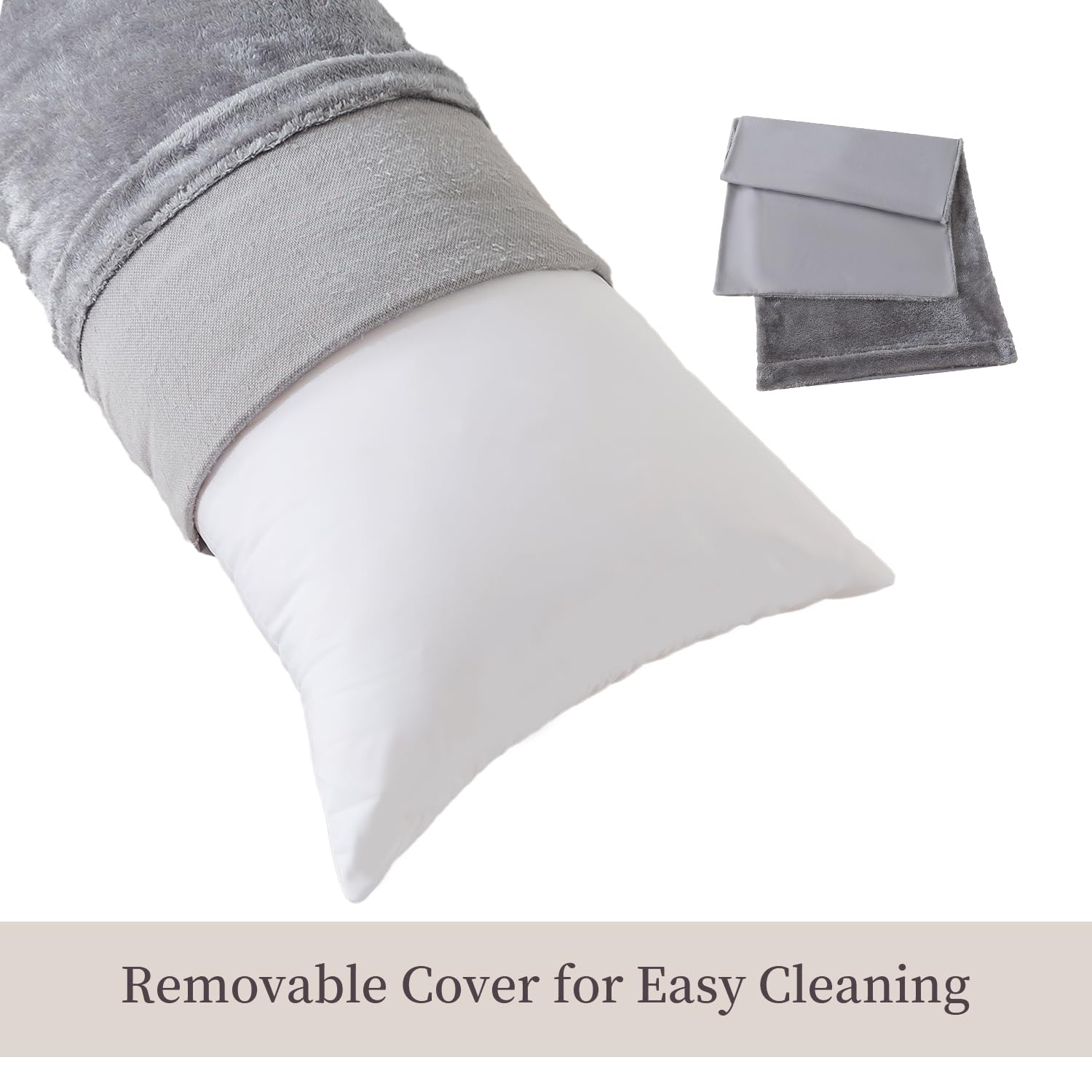 WhatsBedding envelope closure detail showing easy removal and simple cleaning